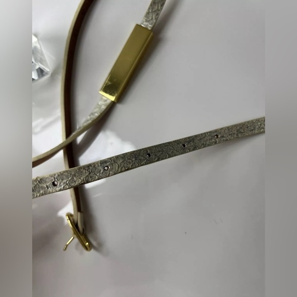 Club Monaco Women's Skinny Leather Belt, Xs - Picture 4 of 6